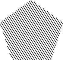 Bold geometric element with diagonal striping vector
