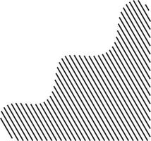 Creative abstract form with diagonal elements vector