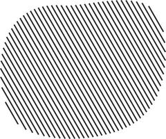 Contemporary shape with crossing stripe details vector