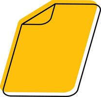 Sketch style folded paper shapes with outline sticker labels vector
