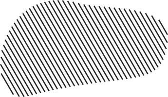 Striped abstract object with angled lines vector