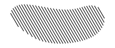 Modern abstract object with slanted lines vector