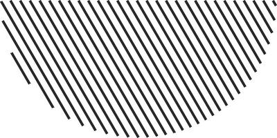 Crisp shape layered with diagonal lines vector