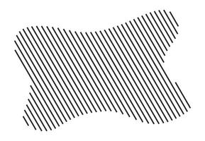Artistic shape with diagonal line details vector