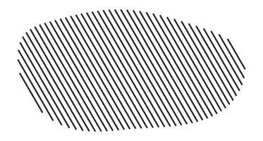 Contemporary abstract form with stripe effect vector
