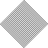 Diagonally striped abstract shape vector
