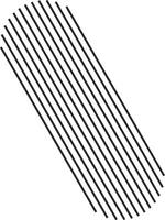 Artistic form with angled line details vector