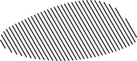 Minimalist shape with directional stripe texture vector
