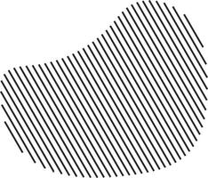 Bold form enhanced by slanted stripe elements vector