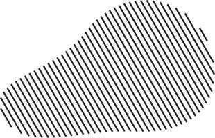Angled stripe layout inside abstract form vector