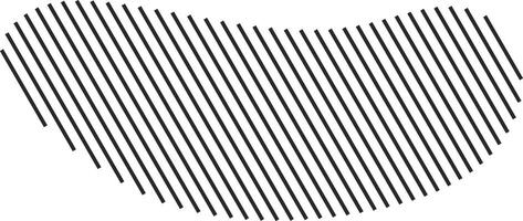 Clean shape outlined in diagonal lines vector