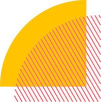 Dynamic Memphis style shapes vector