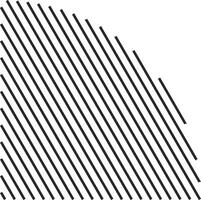 Contemporary form with tilted line pattern vector