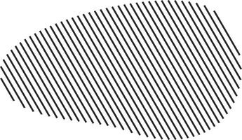 Dynamic shape built with slanted stripes vector