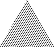 Dynamic shape featuring diagonal bands vector