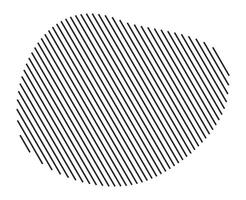 Abstract form layered with diagonal stripes vector
