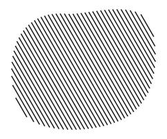 Creative diagonal stripe design on shape vector
