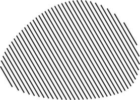 Patterned shape with slanted line details vector