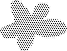 Artistic composition with diagonal band motif vector