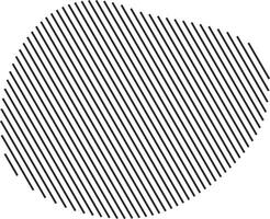 Diagonal stripe design on abstract figure vector
