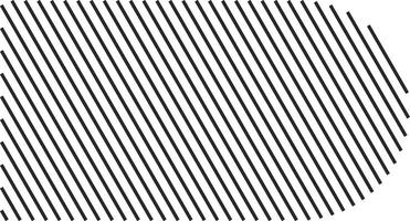 Abstract geometric form with diagonal lines vector