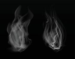 smog isolated on black background. vector