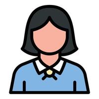 Administrative icon flat line style illustration representing management and organizational tasks, suitable for business, office operations, and professional services projects vector