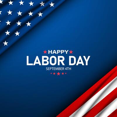 Banner template for Happy labor day in United States of America event