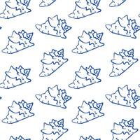 Stylized Seashell Pattern for Decorative Use in Creative and Trendy Art and Design Ideas vector