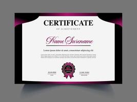 Clean modern Certificate design template vector
