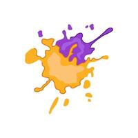 vibrant paint splatters item vector