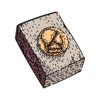 tumbler matchbox sketch hand item vector