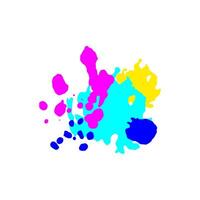 expressive paint cartoon item vector