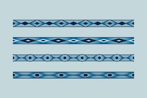 Divider Tribal Ornament Frame with line and shape vector