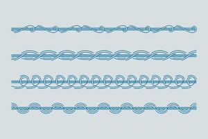 Divider Ornament Frame with line and shape vector