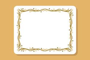 Decorative line border frame vector