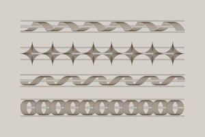 Ornament Frame with line and shape vector