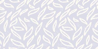 Pastel seamless abstract pattern featuring hand drawn elongated organic shapes. Plain contemporary print. Minimalist designs for textile design, wrapping paper, and modern projects vector