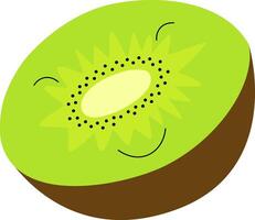 Funny kiwi in cartoon style vector