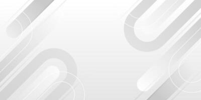 Futuristic White Geometric Background with Subtle Gradients in Modern and Minimalist Concept vector