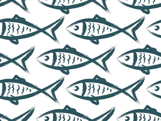 Seamless with fishes.
