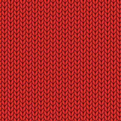 Seamless red knitted background.