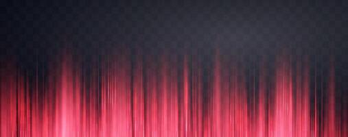 Speed rays, velocity light neon flow, zoom in motion effect, red glow speed lines, colorful light, abstract stripes. vector