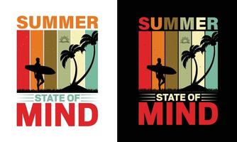Typography Summer Tshirt Design Beach . Use for shirts, mugs, Cards, stickers, etc. vector