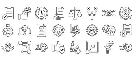 Set of best practices Icons. vector