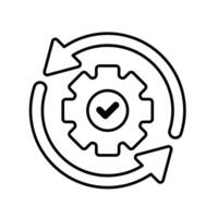 Icon a procedures, isolated against a clean background. vector