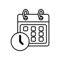 Icon a schedule, isolated against a clean background.. vector