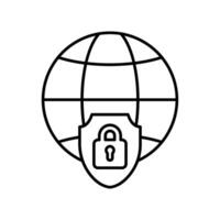Icon a secure connection vector