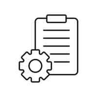 Icon a task management, isolated against a clean background vector