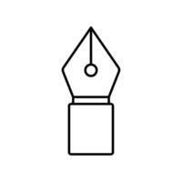 Icon a nib, isolated against a clean background vector